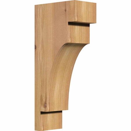 Ekena Millwork Mediterranean Smooth Corbel, Western Red Cedar, 3 1/2"W x 6"D x 14"H COR04X06X14MED00SWR